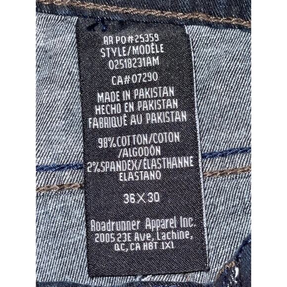 Urban Star Jeans - Size 36 X 30 - Relaxed Fit – Men's Straight Leg Stretch Jeans - Picture 7 of 8